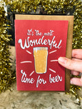 It's the most wonderful time for beer Christmas card