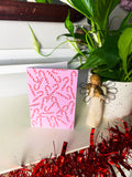 Pink Candy Canes Christmas Card